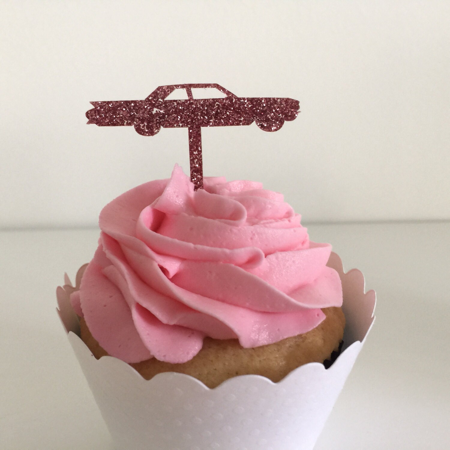 6 Classic Car Cupcake Toppers Set of 6 Acrylic Cupcake