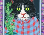 RESERVED Custom Pet Portrait! 6" x 8"