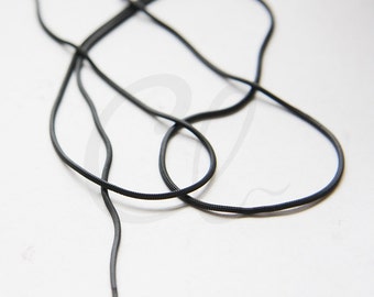 3 Feet Matte Black Plated Brass Base Chains- SQUARE Snake 1.15mm (SN130-4)