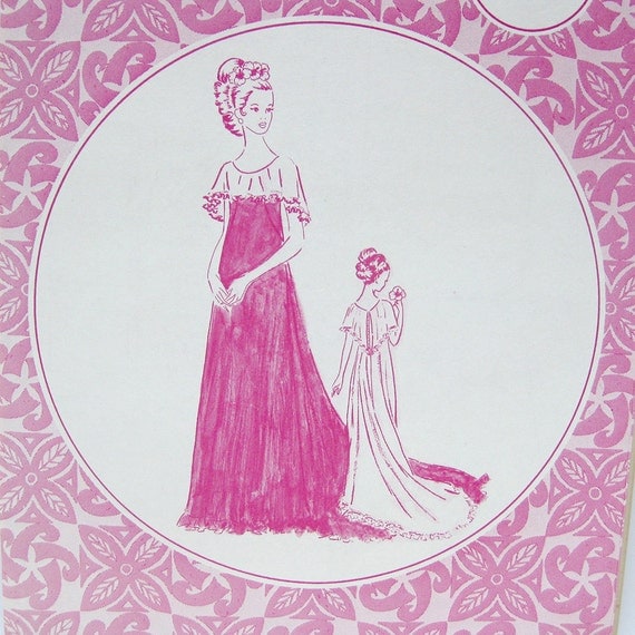 Vintage Hawaiian  Wedding  Dress  Pattern  Holoku by SelvedgeShop