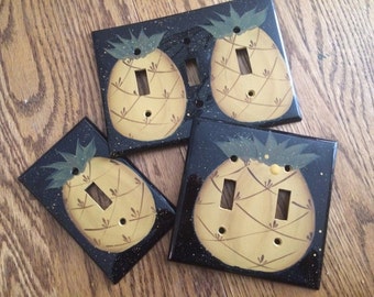 Primitive Pineapple Switch Plate Covers