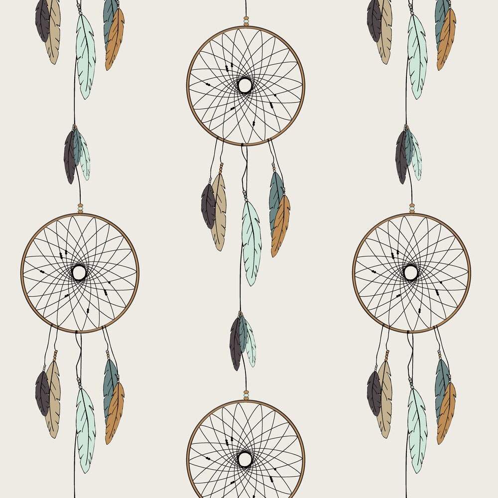 Dream Catcher Fabric Dreamcatcher // Mint and Teal By Little