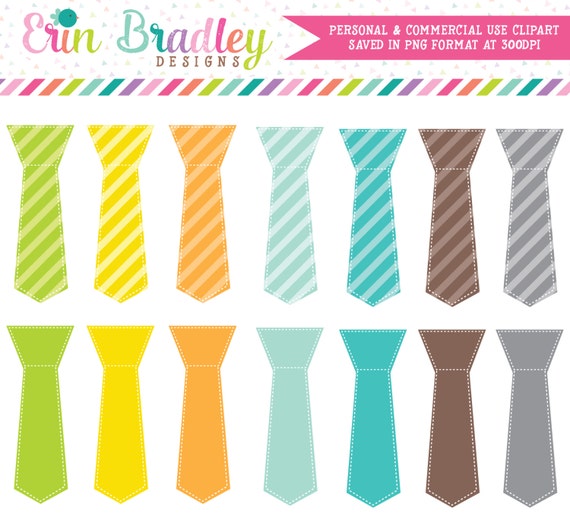 Little Man Ties Clipart Clip Art Personal and Commercial Use Digital Designs Il_570xn