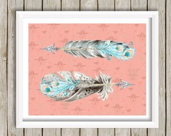 boho tribal nursery printable feathers printable feathers wall art arrow print baby - Etsy Baby Room boho tribal nursery printable feathers printable feathers wall art arrow print baby - Etsy Baby Room