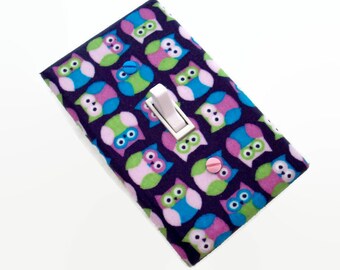 Owl Light Switch Cover - Pink Purple Owls Nursery Decor - Girls Bedroom Switch Plate - Girls Woodland Nursery Decor - Owls Nursery