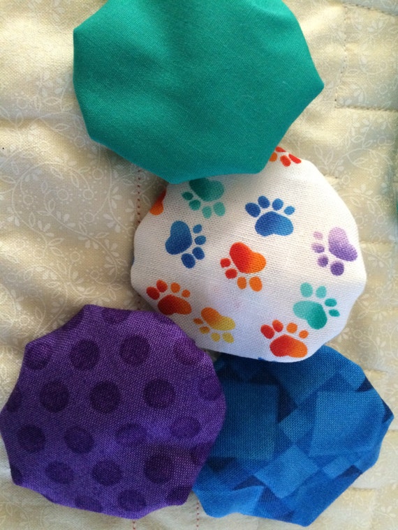 fabric yoyo puff appliqu 233 paw prints doggie set 24 pieces fabric yoyo puff appliqu 233 paw prints doggie set 24 pieces