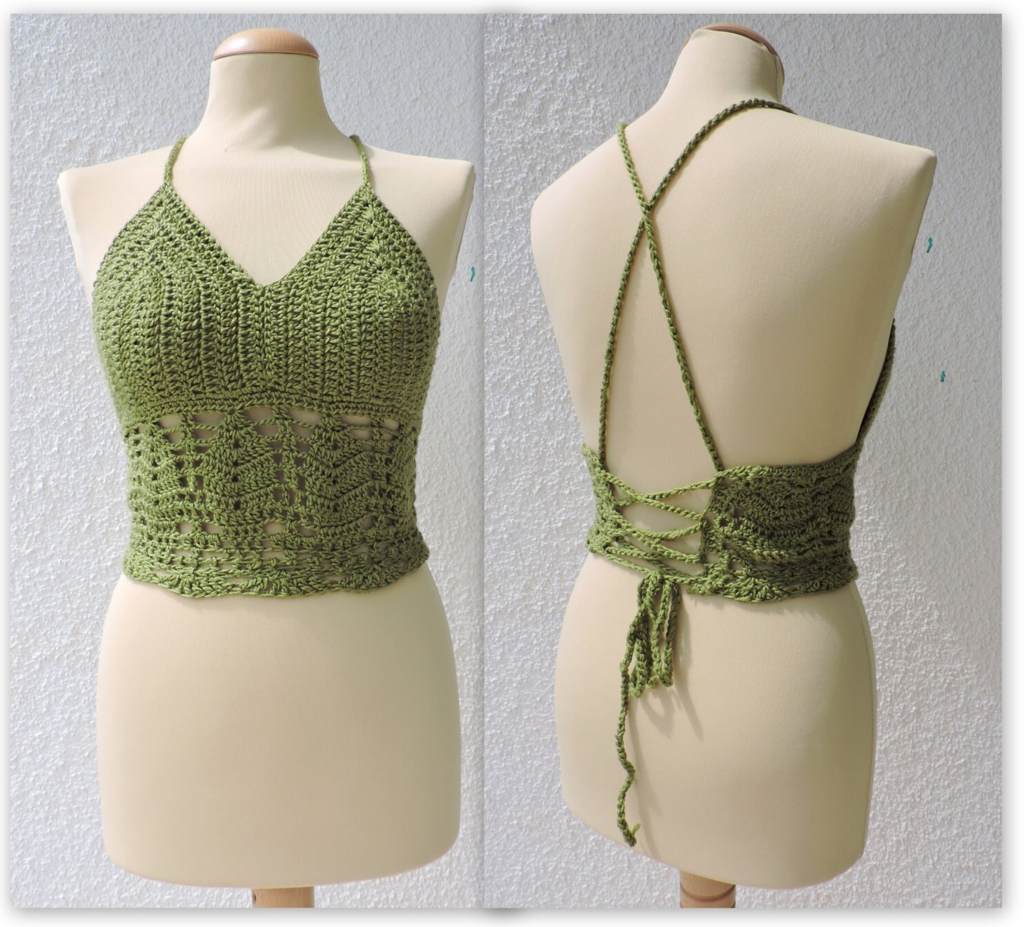 leaf halter top