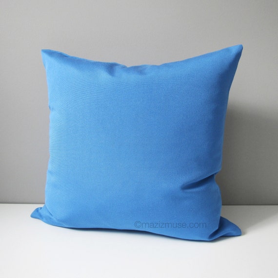Blue Outdoor Pillow Cover Capri Sunbrella Pillow Cover
