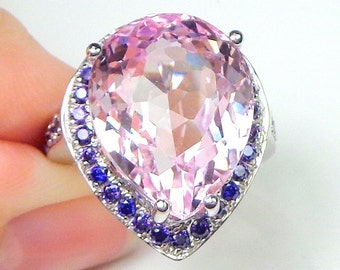 kunzite ring etsy kunzite ring etsy