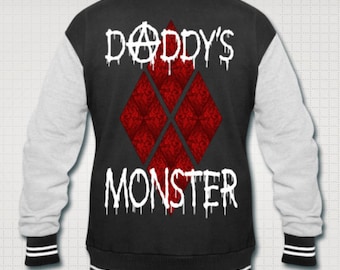 Daddy's Monster Harley Quinn Varsity jacket