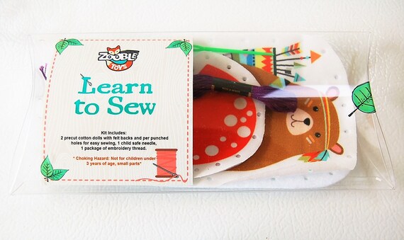 Kids Sewing Kit Kids Craft Kit Learn To Sew Kit Gift