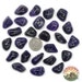 Small Dark Amethyst Rune Set Hand Carved Elder Futhark With Manual & Pouch