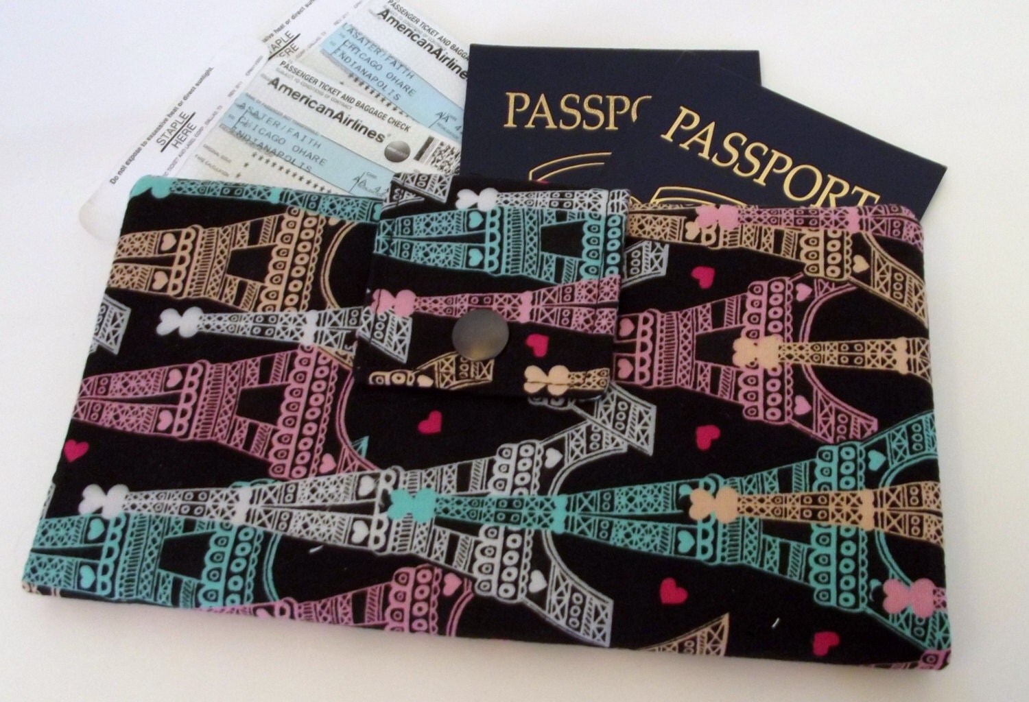 Dollbirdies Long Boarding Pass Passport Wallet Travel Wallet
