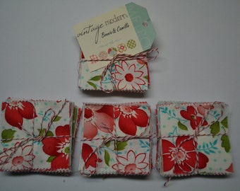 MODA Bonnie and Camille VINTAGE MODERN 2 1/2 x 2 1/2 inch squares Mini Charm