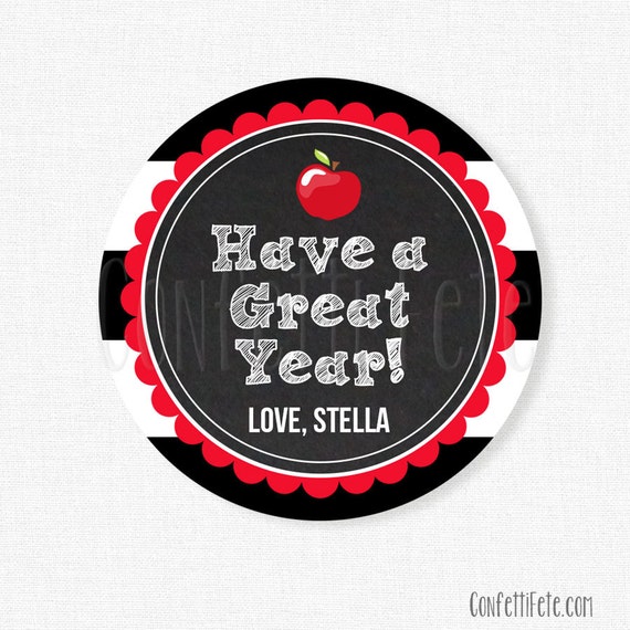 Have a Great Year Tag, Student Gift Tags, Back to School Tag, Teacher ...