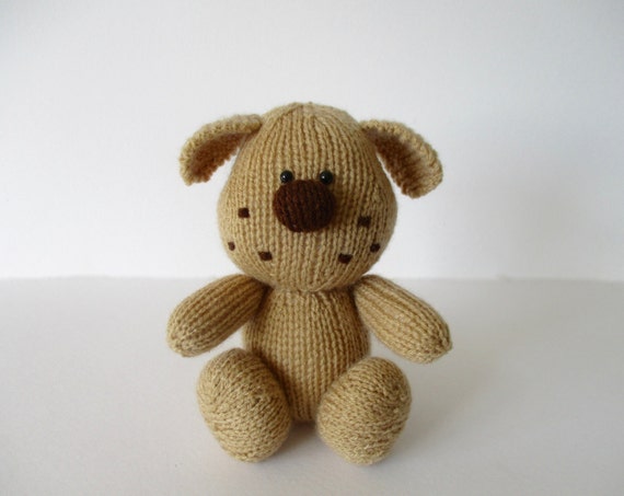 Bernie the dog toy puppy knitting pattern