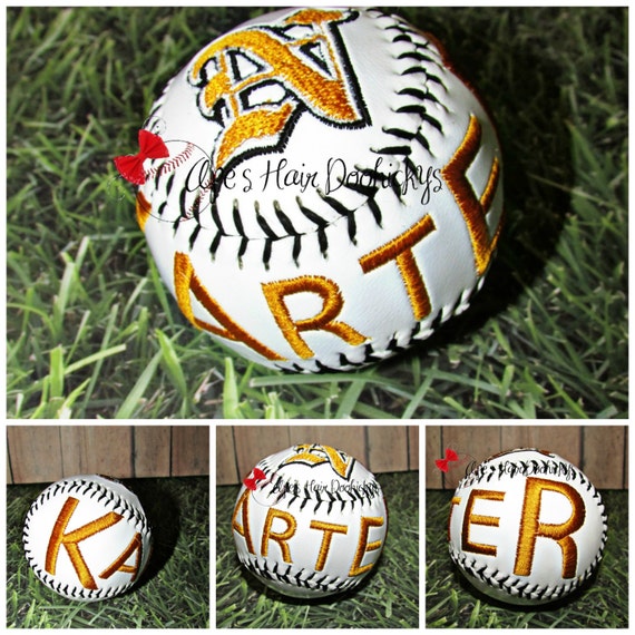 Items similar to Custom Embroidered Logo Baseball on Etsy