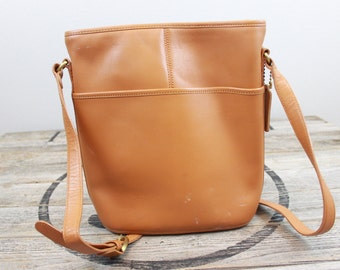 Vintage Tan Leather COACH purse