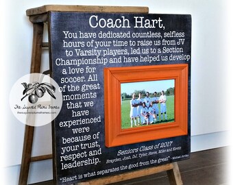 Senior Gift for Coach, Soccer Coach Gift, Football Coach Gift, Cheer Coach Gift, Baseball Coach Gift, Basketball Coach Gift 16x16