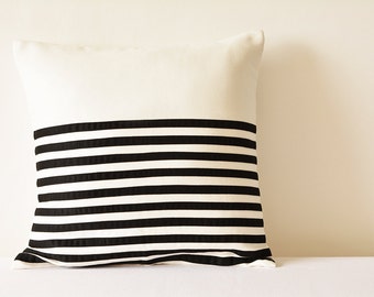 Black suede pillow Etsy