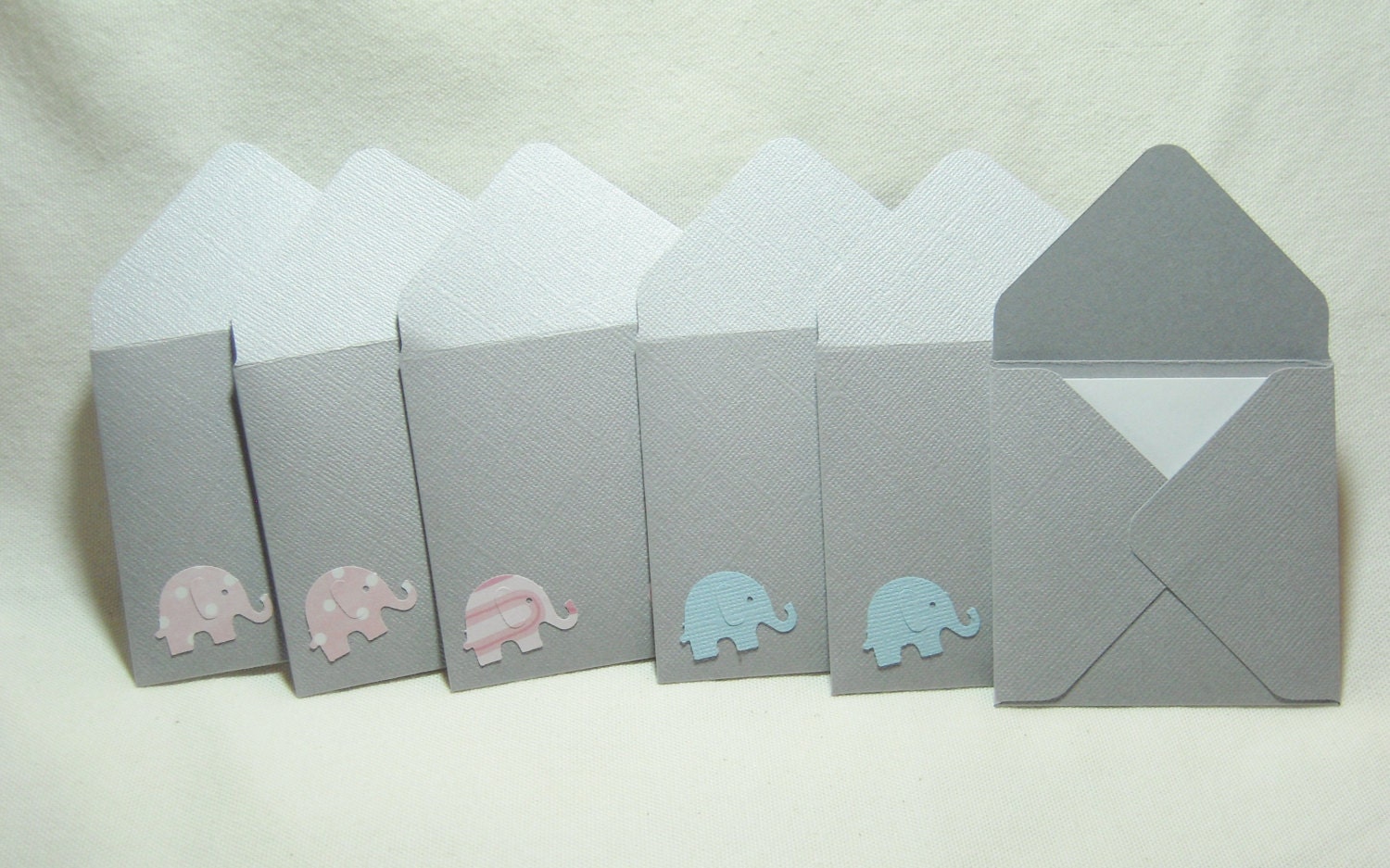 Baby Envelopes, Mini Note Cards, Elephant Envelopes, Baby Shower Note
