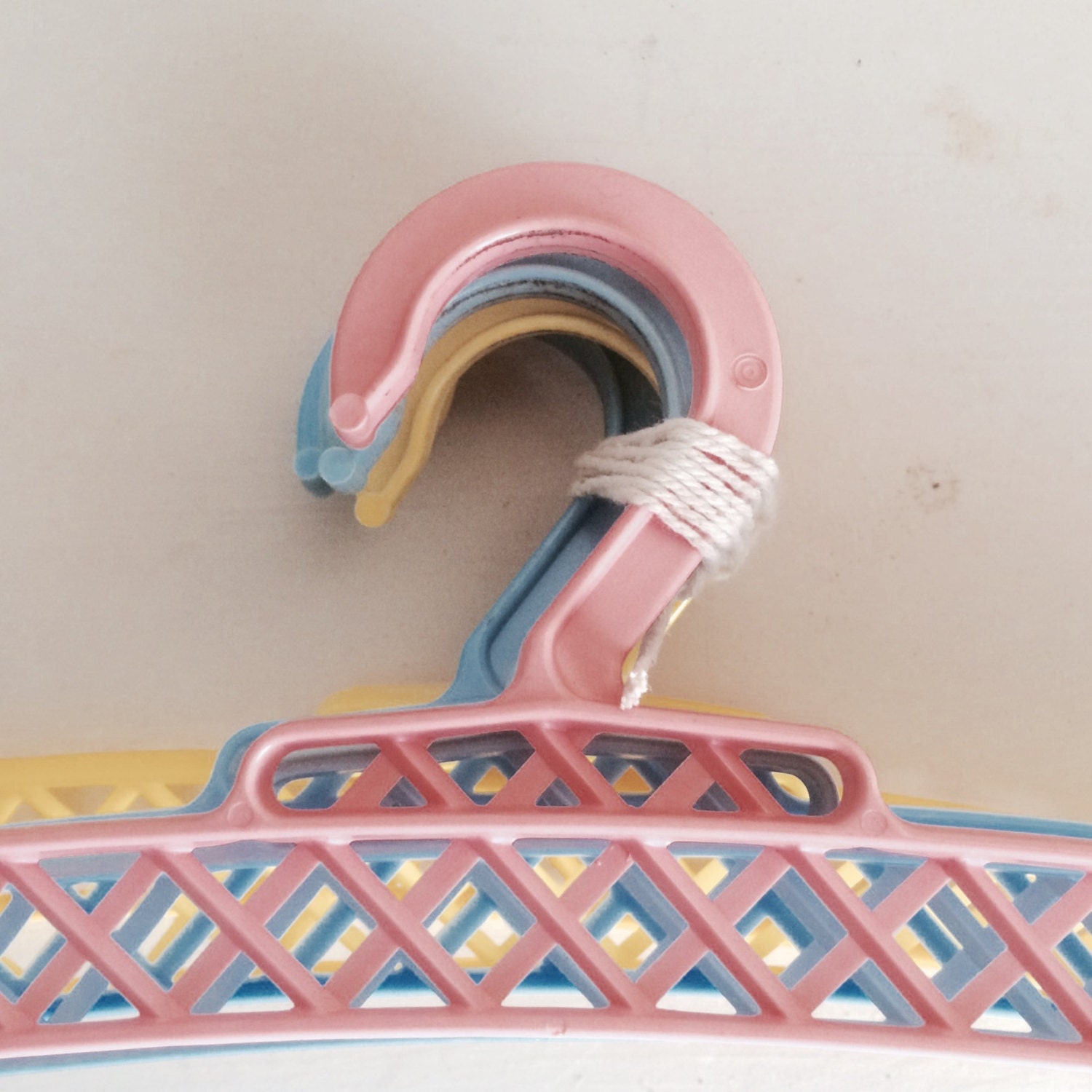 Vintage Plastic Coloured Clothes Hangers … Haute Juice
