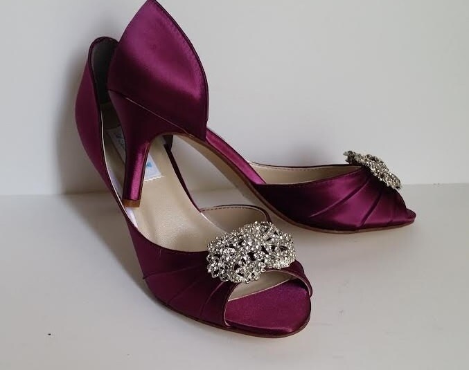 Burgundy Wedding Shoes Burgundy Bridal Shoes with Vintage