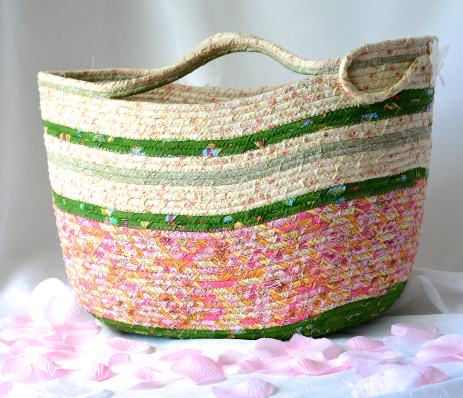 Fashion Tote Bag Handmade Moses Basket Shabby Chic Storage