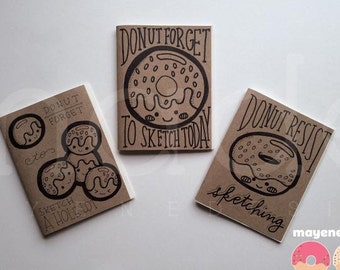 mini donut sketchbook
