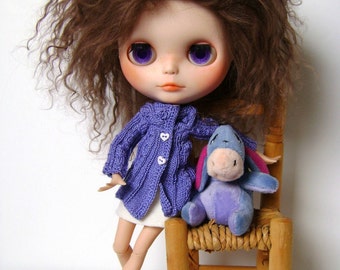 180. French and english knitting pattern PDF - Vest for Blythe and Ruruko