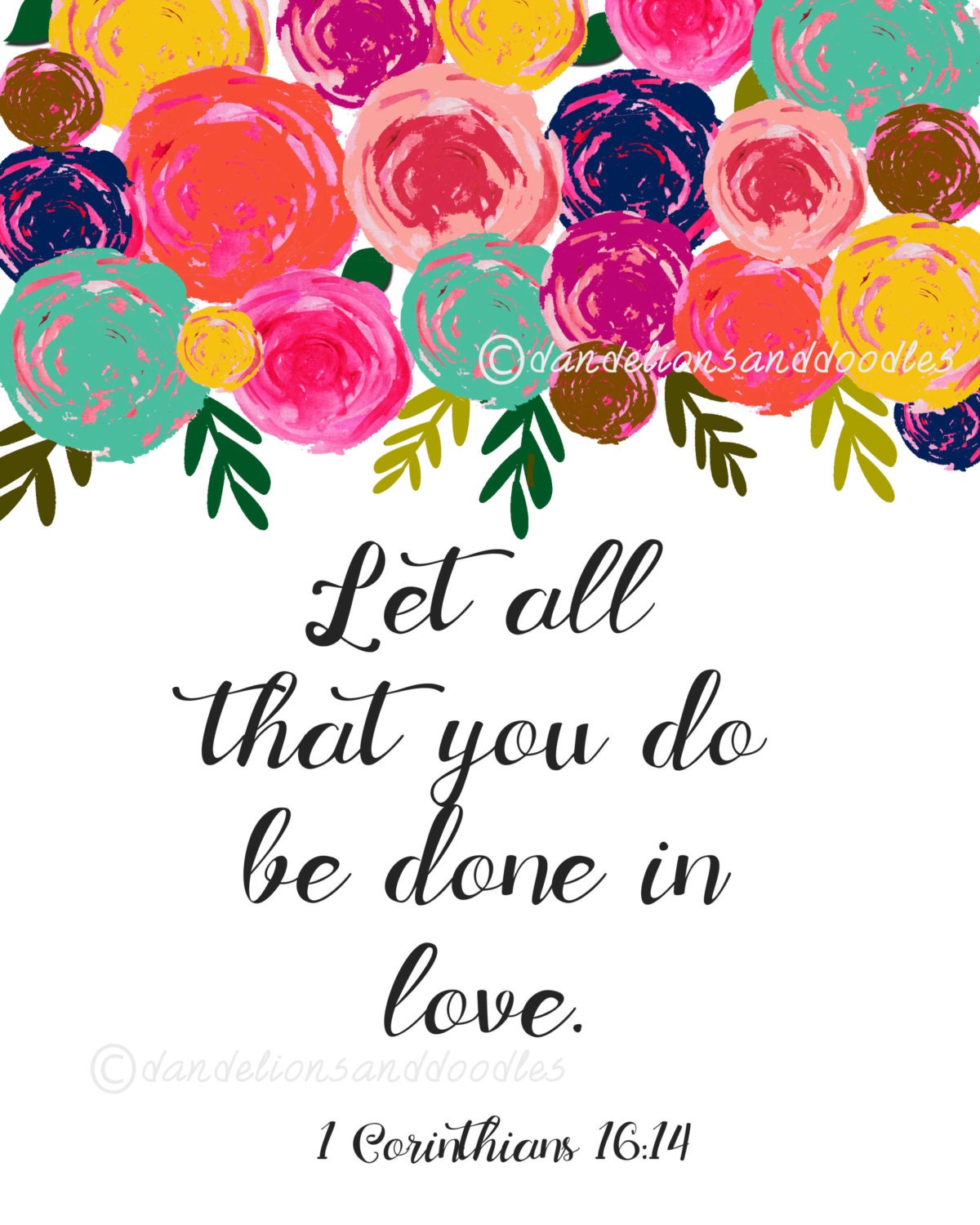 Let all that you do be done in love An inpsirational digital