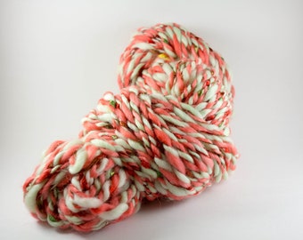 Handspun Yarn, Handspun Art Yarn, 80 yards, 4 wpi, Bulky Yarn