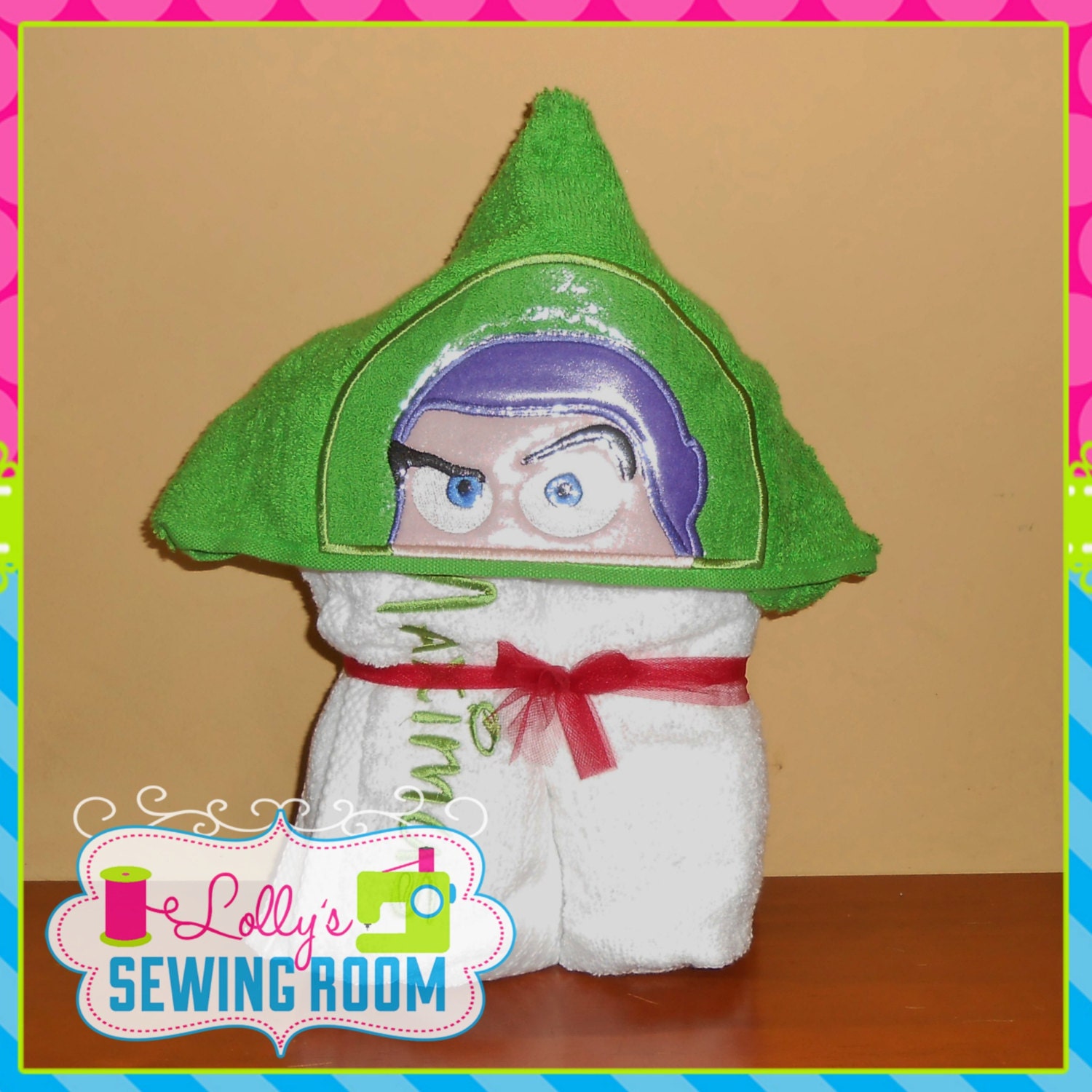 buzz lightyear hooded towel