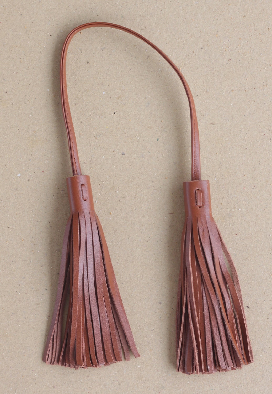 Leather Tassel. Leather Bag Charm. Leather Handbag Charm.