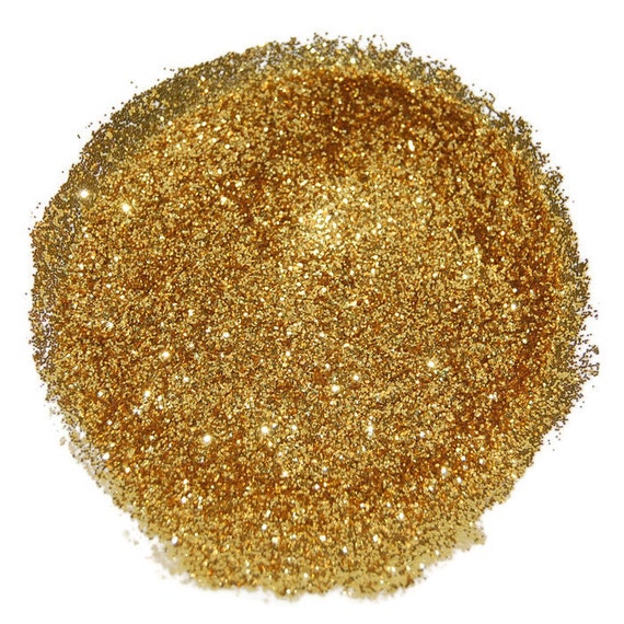 Bright Gold SOLVENT RESISTANT GLITTER 0.015 Hex 1 Fl. Ounce