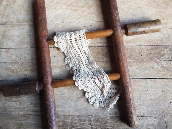 Vintage Wooden String Winder Rope