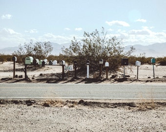 Boîtes aux lettres dans le désert- Californie