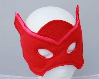 Owlette Mask - Felt Mask owlette - Owl felt mask for owlette costume