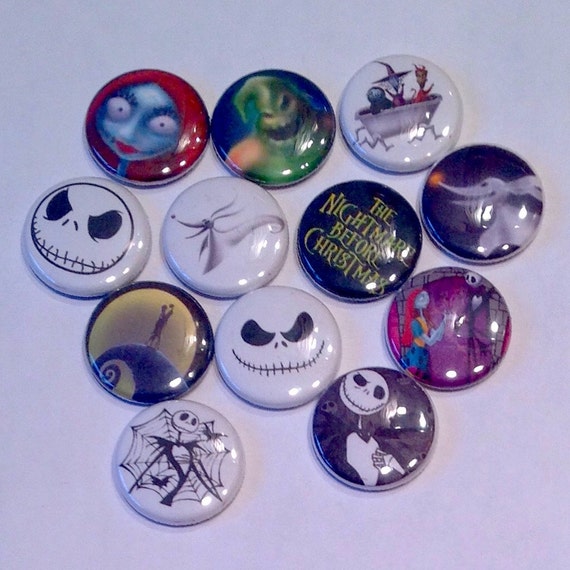 Nightmare Before Christmas pins or magnets 6pc Read