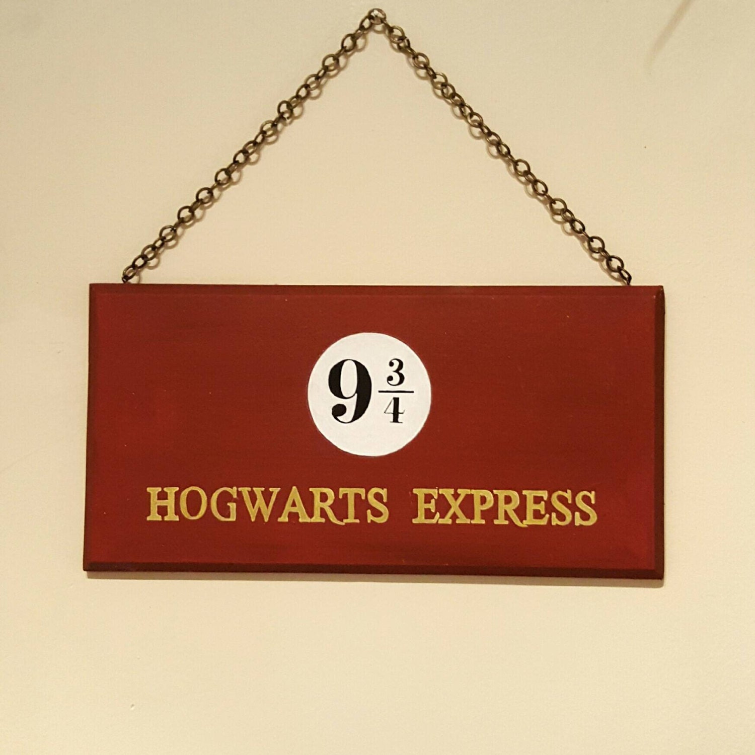 HOGWARTS EXPRESS Sign Harry Potter Sign Hand by DianaEvansArtist