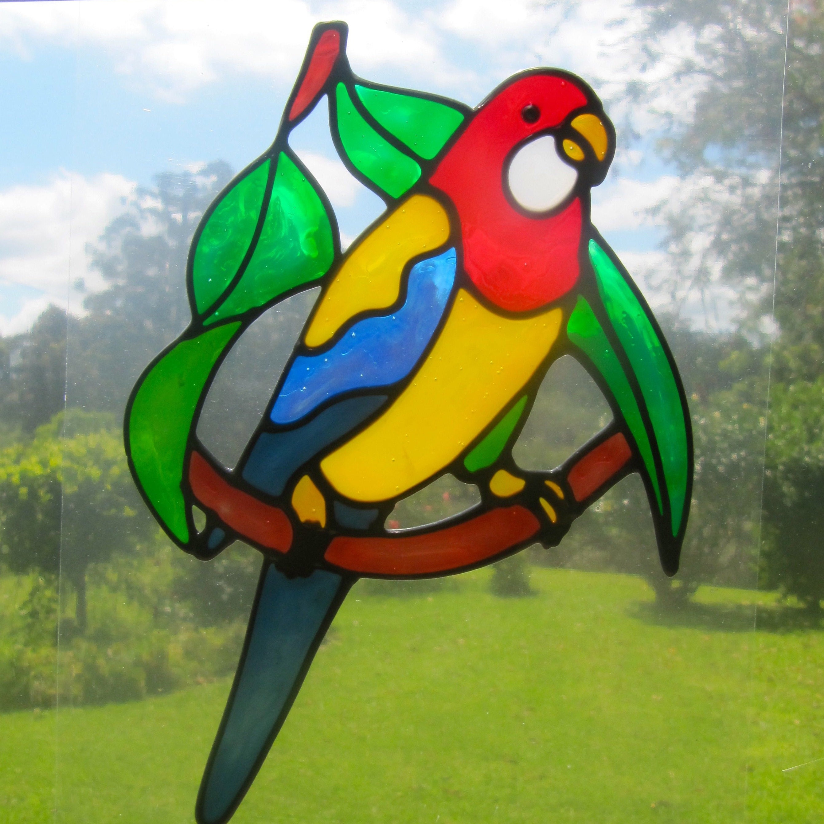 WINDOW STICKER DECAL STAINED GLASS EFFECT by sunshinersnsw on Etsy