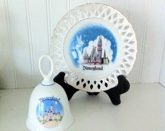 Disneyland -Disney collector- Disney plate- Disney castle- Tinkerbell- Disney souvenir