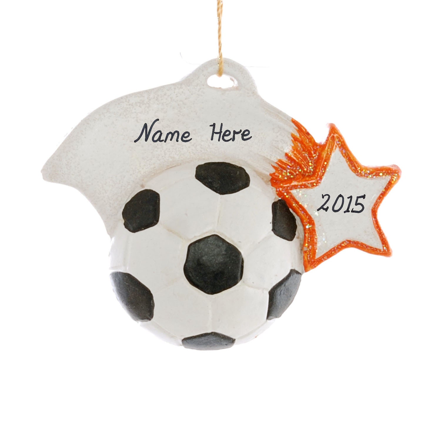 Soccer Ball ornament Christmas sports ornament Coach