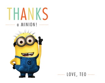 Minion Thank You Card Set