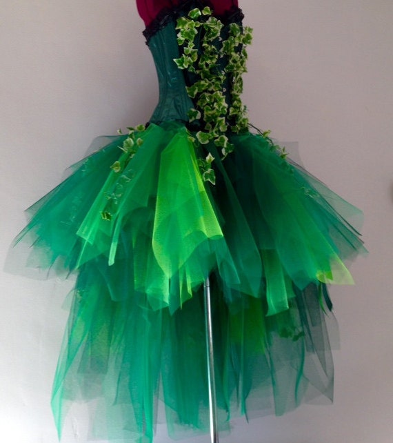 Poison Ivy Katy Perry inspired Burlesque Tutu Skirt and Corset