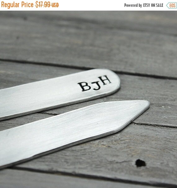 Personalized Collar Stays, Personalize Gift Idea, Gifts for Dad