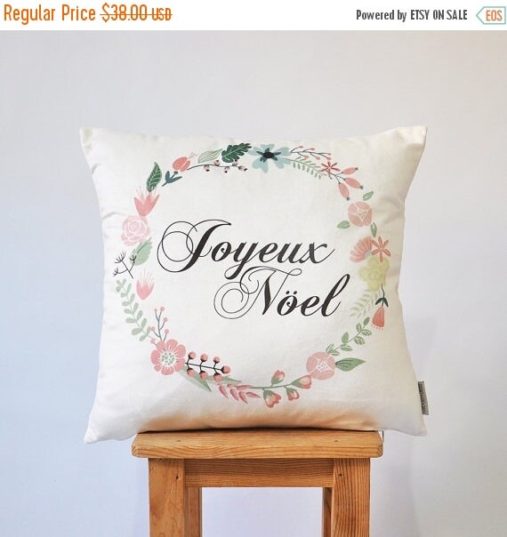 ON SALE Christmas Pillow Decorative Pillows by LoveJoyCreate