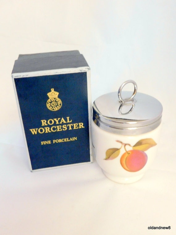 Royal Worcester Fine Porcelain Egg Coddler Large Egg by oldandnew8