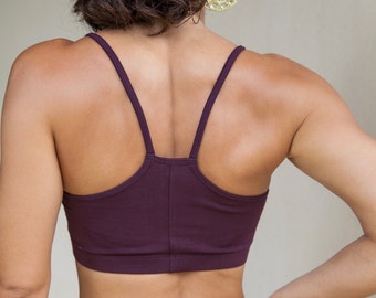Yoga Bra - Basic, Cotton Yoga Bra - 'Ekam' Yoga Bra - Sports Bra - Yoga Wear - Dance Wear