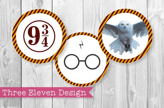 Harry Potter PRINTABLE Cupcake Toppers